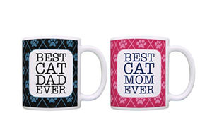 set cat mugs couples