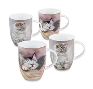 set cat mugs couples