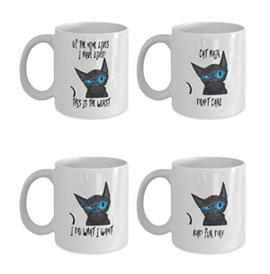 set cat mugs couples