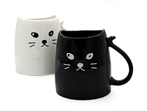 set cat mugs couples