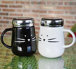 set cat mugs couples