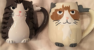 set cat mugs couples