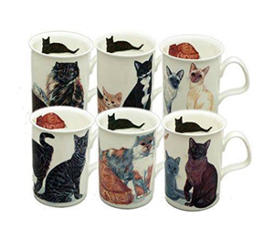 set cat mugs couples