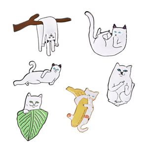 enamel cat pins