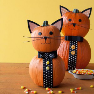 Halloween Cat Pumpkins Jack-o-lanterns