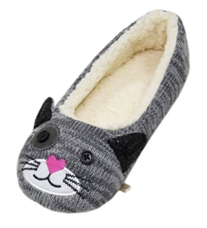 ladies cat slippers