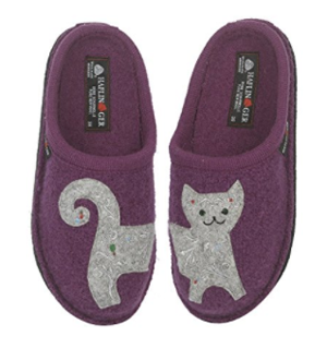 slippers with cats on them