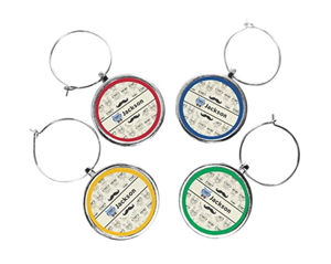 cat wine charms drink markers