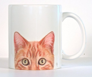 mugs ginger orange cats