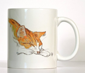 mugs ginger orange cats