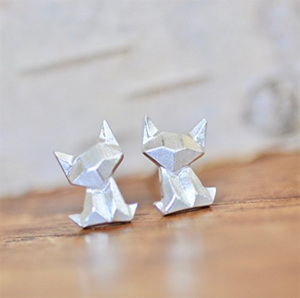 origami cat jewelry