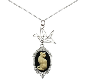 origami cat jewelry