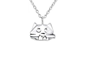 origami cat jewelry