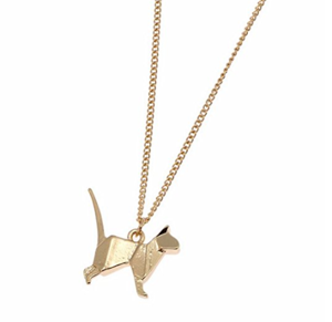 origami cat jewelry