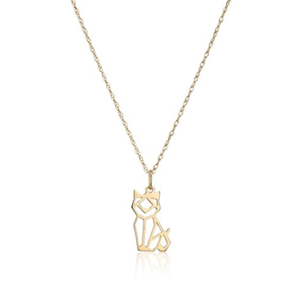 origami cat jewelry