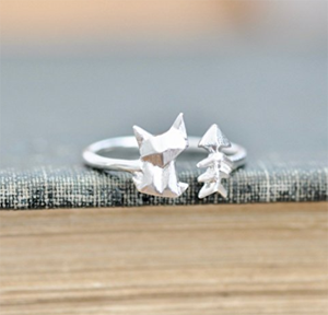 origami cat jewelry