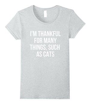 thanksgiving cat tshirts
