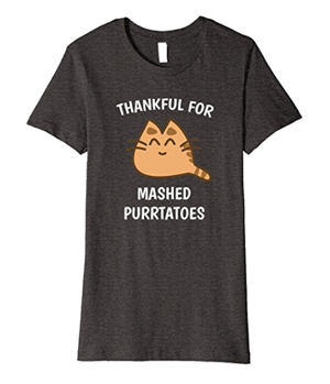 thanksgiving cat tshirts