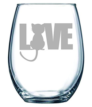 cat wine glasses