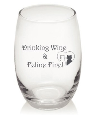 cat wine glasses