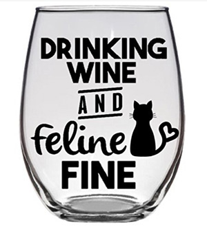 cat wine glasses