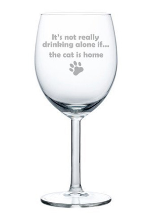 cat wine glasses