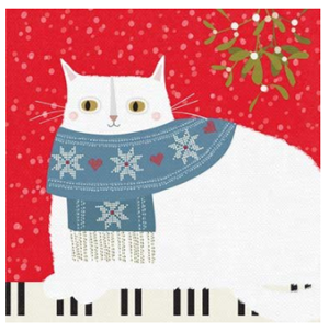 sets cat christmas cards
