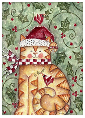 sets cat christmas cards