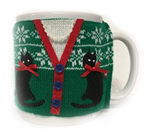 christmas cat mug