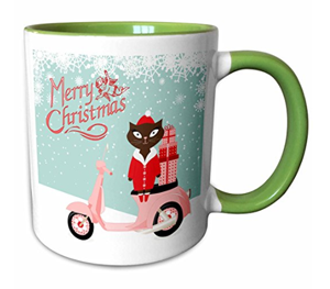 christmas cat mug