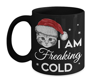 christmas cat mug