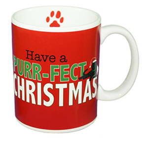 christmas cat mug