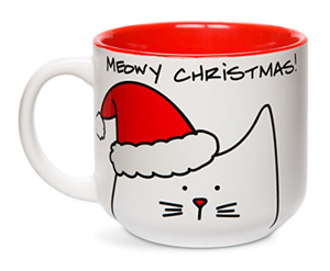 christmas cat mug