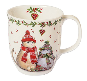 christmas cat mug