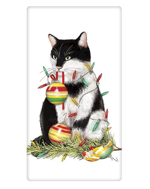 Merry Makings Cat Tea Towel Set