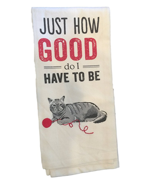 Meowy Christmas Black Cat Kitchen Towel Set – The Good Cat Company