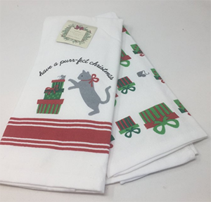 christmas dish towels