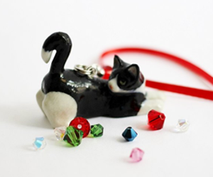 handmade cat ornaments