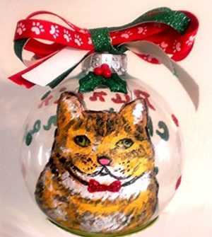 handmade cat ornaments