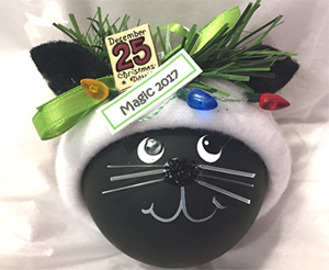 handmade cat ornaments