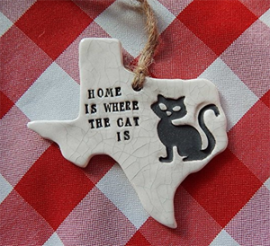 handmade cat ornaments