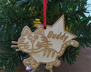 handmade cat ornaments
