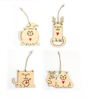 handmade cat ornaments