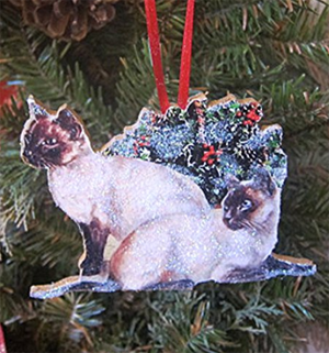 handmade cat ornaments