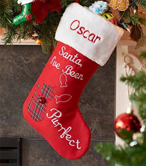 cat christmas stocking