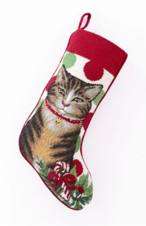 cat christmas stocking