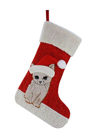 cat christmas stocking