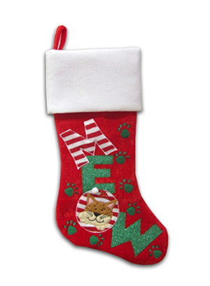 cat christmas stocking