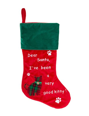 cat christmas stocking