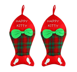 18 Inch 2 Pack: Christmas House Christmas Pet 1 Dog and 1 Cat Stockings